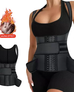 Fashionable waist trainer vest corset manufacturer latex corset underbust 9 steel boned corsets